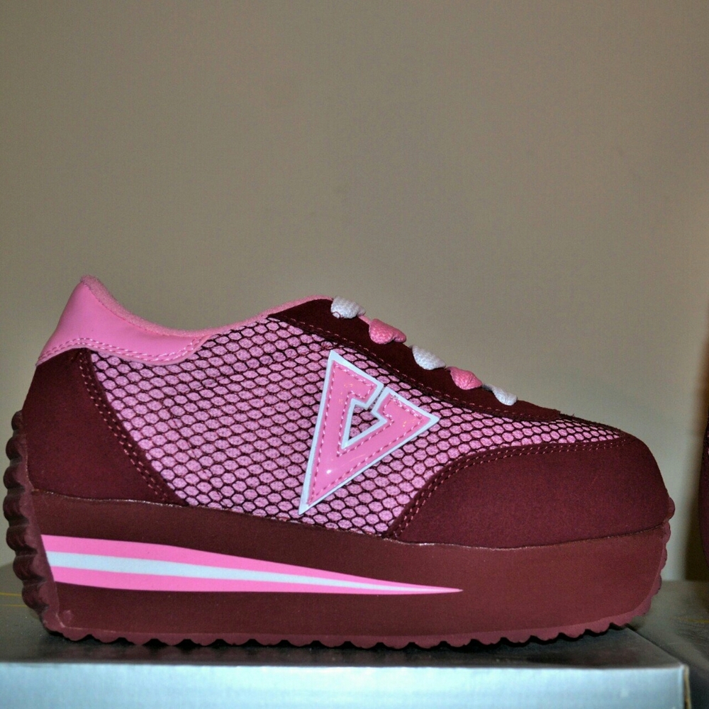 New VOLATILE Tension Wine/Pink Platform Shoes 6.5
